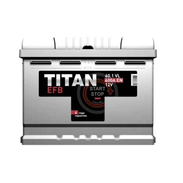 Аккумулятор TITAN EFB 60Ah прямой EN600