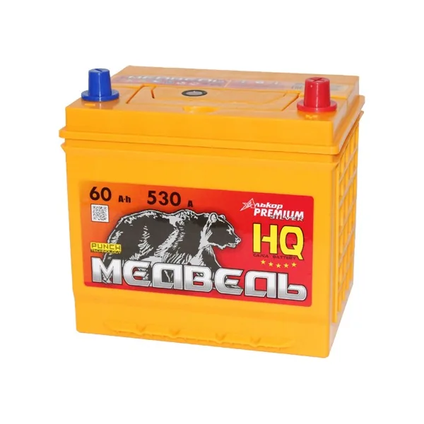 Аккумулятор МЕДВЕДЬ PUNCH 60 Ач 530 А (EN), обратная полярность, D23