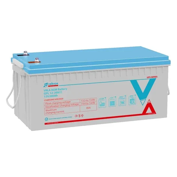 Аккумулятор VEKTOR LFP 12-200CC 12V200Ah AGM