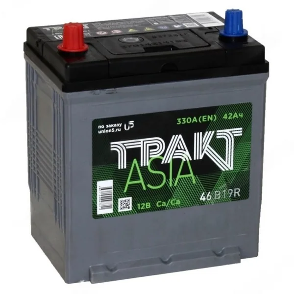 Аккумулятор ТРАКТ ASIA 42 Ач 350 А (EN), обратная полярность, B19