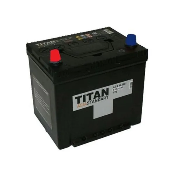 Аккумулятор TITAN ASIA STANDART 62 Ач 520 А (EN), обратная полярность, D23