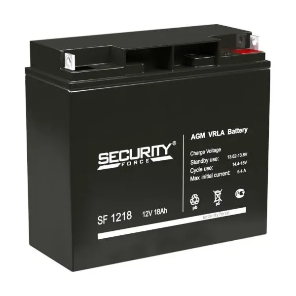 Аккумулятор Security Force SF 1218 12V 18Ah AGM