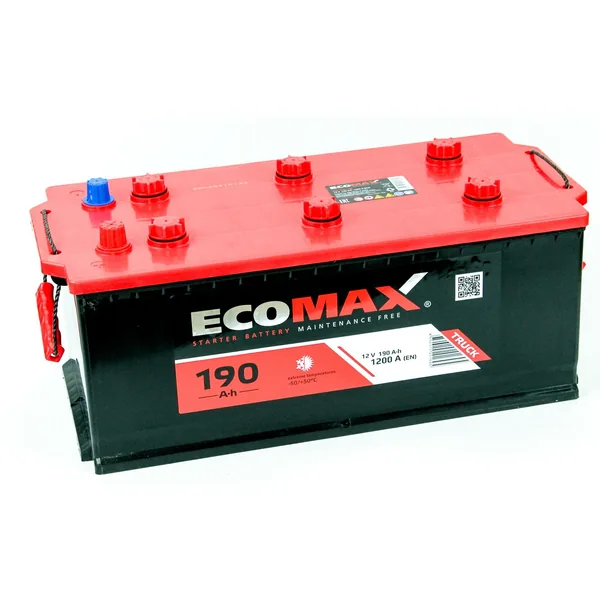 Аккумулятор EcoMax 190 Ач 1200 А (EN), обратная полярность, HB