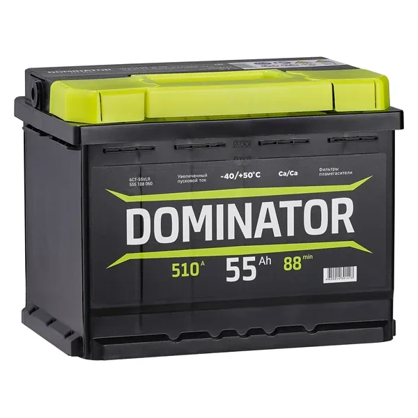 Аккумулятор DOMINATOR 55 Ач 460 А (EN), обратная полярность, LN2