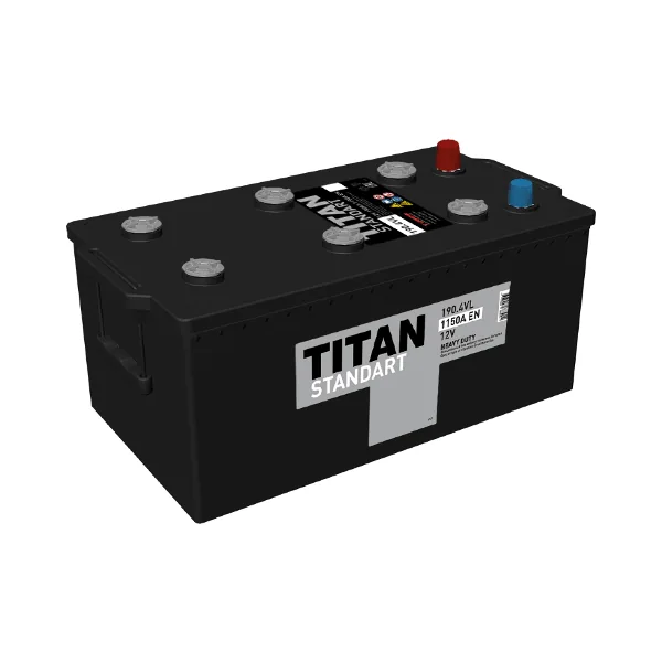 Аккумулятор TITAN STANDART 190 Ач 1150 А (EN), обратная полярность, 6ST-190