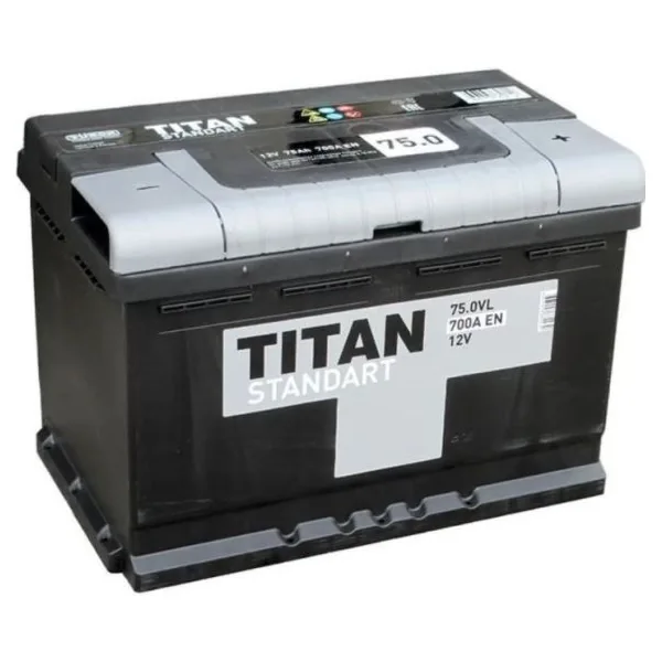 Аккумулятор TITAN Standart 75Ah euro EN650