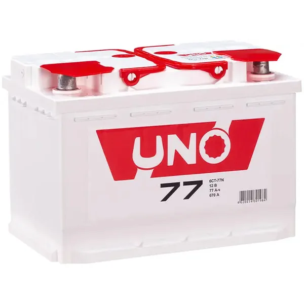 Аккумулятор UNO 77 Ач 670 А (EN), обратная полярность, LN3