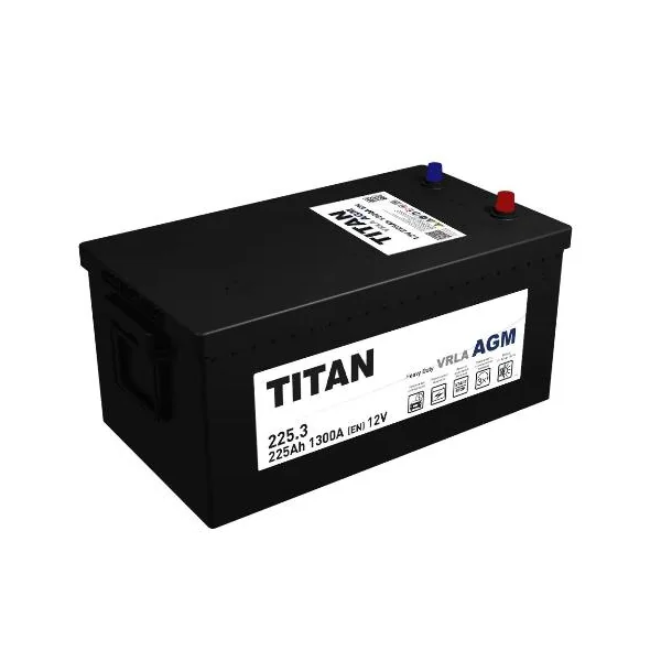 Аккумулятор TITAN MAXX 225 Ач 1300 А (EN), обратная полярность, 6ST-225