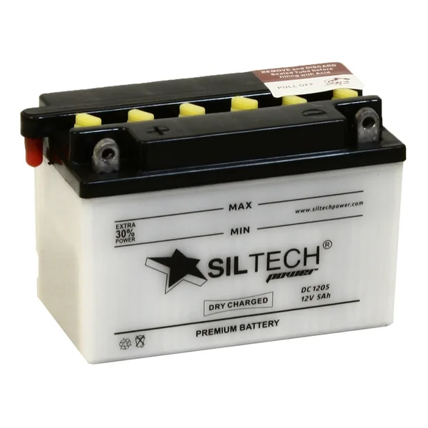 Аккумулятор SILTECH YTX5L-BS 5 Ач 80 А, обратная полярность