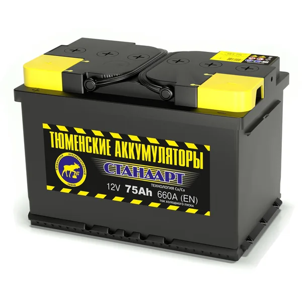 Аккумулятор ТЮМЕНСКИЕ АККУМУЛЯТОРЫ Standard 75 Ач 660 А (EN), обратная полярность, LN3