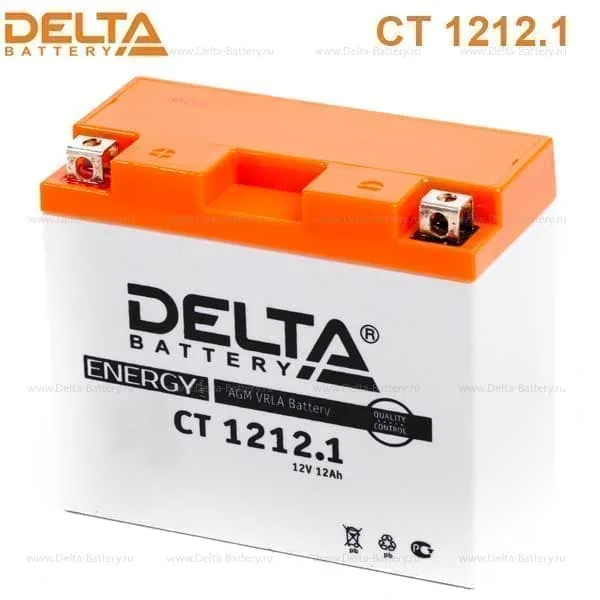 Аккумулятор DELTA CT 1212.1 12V 12Ah AGM EN155