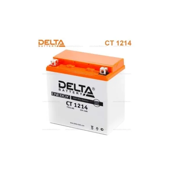Аккумулятор DELTA 14 Ач 200 А (EN), прямая полярность, YTX14H