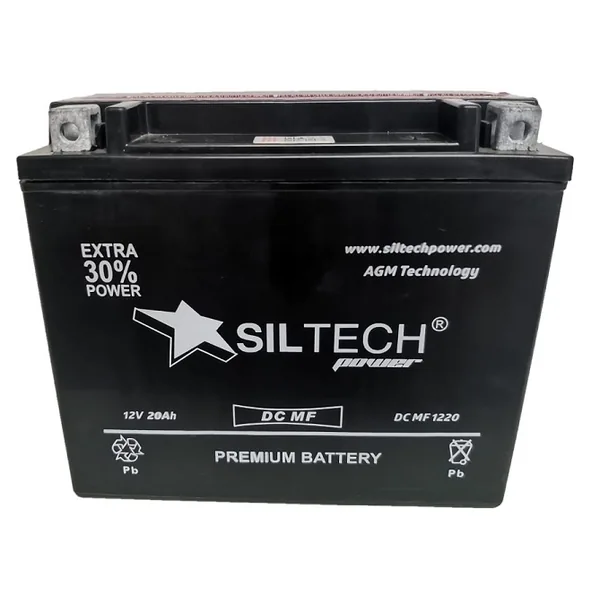 Аккумулятор SILTECH DC MF 20 Ач, обратная полярность, YTX20HL