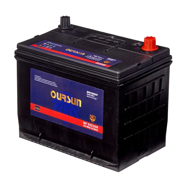 Аккумулятор OURSUN 80Ah прямой CCA680 MF 95D26R