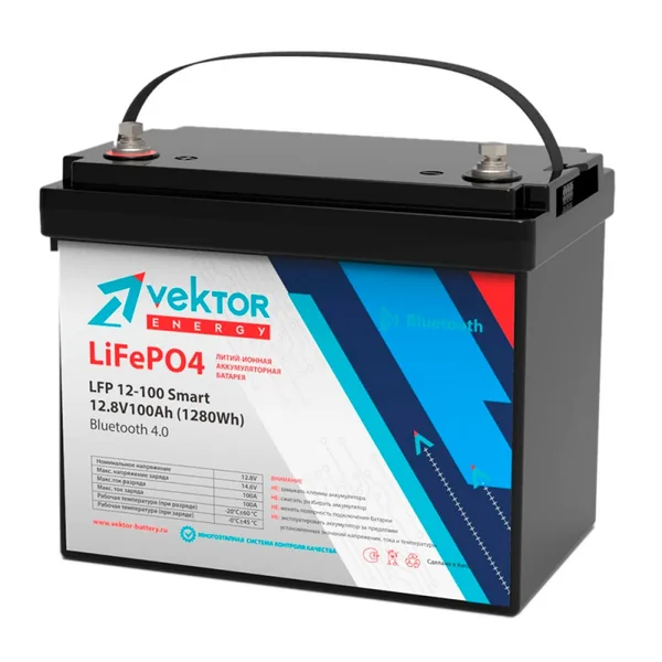 Аккумулятор VEKTOR Energy LFP 12100 Smart 100Ah