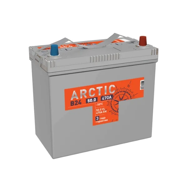 Аккумулятор TITAN Arctic Asia 50 Ач 470 А (EN), обратная полярность, B24