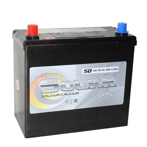 Аккумулятор ULTRA SOLAR BLACK ASIA 50 Ач 400 А (EN), прямая полярность, B24