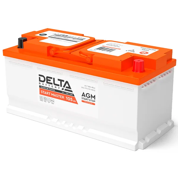 Аккумулятор DELTA Start Master 105 Ач 950 А (EN), обратная полярность, LN5