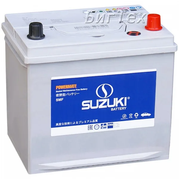Аккумулятор SUZUKI 66 Ач 630 А (SAE), обратная полярность, D23