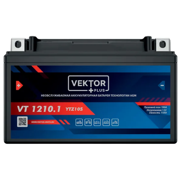 Аккумулятор VEKTOR PLUS VT 1210.1 12V10Ah