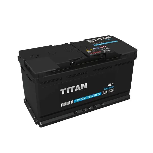 Аккумулятор TITAN Classic 90 Ач 720 А (EN), прямая полярность, LN5