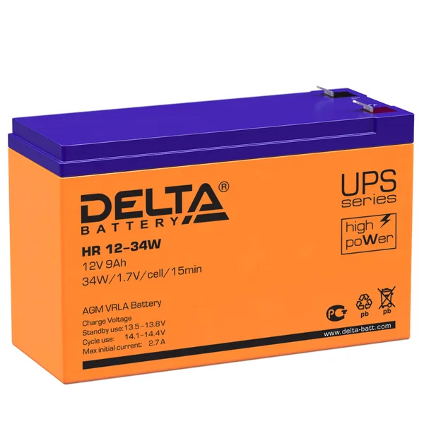 Аккумулятор DELTA HR 9 Ач, 151x65x94