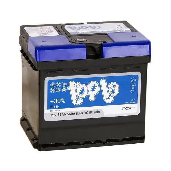 Аккумулятор TOPLA TOP 55 Ач 550 А (EN), обратная полярность, LN1