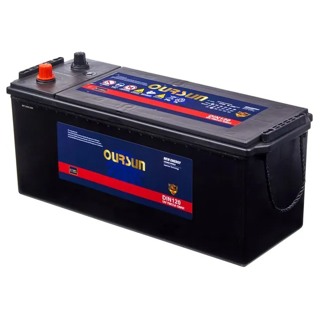 Аккумулятор OURSUN DIN 120 Ач 750 А (EN), обратная полярность, F51