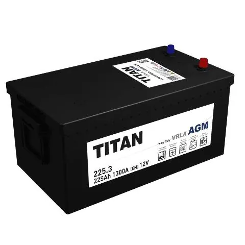 Аккумулятор TITAN MAXX 225 Ач 1250 А (EN), обратная полярность, 6ST-225