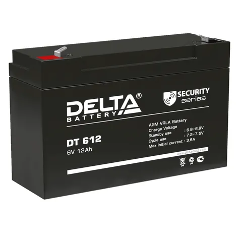 Аккумулятор DELTA 12 Ач, 151x50x100