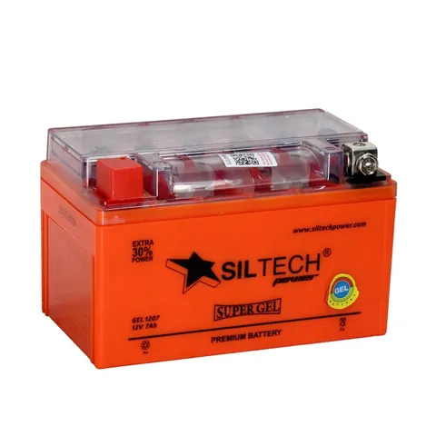Аккумулятор SILTECH YTX7A-BS 7 Ач 7 А (EN), обратная полярность, 151x65x94