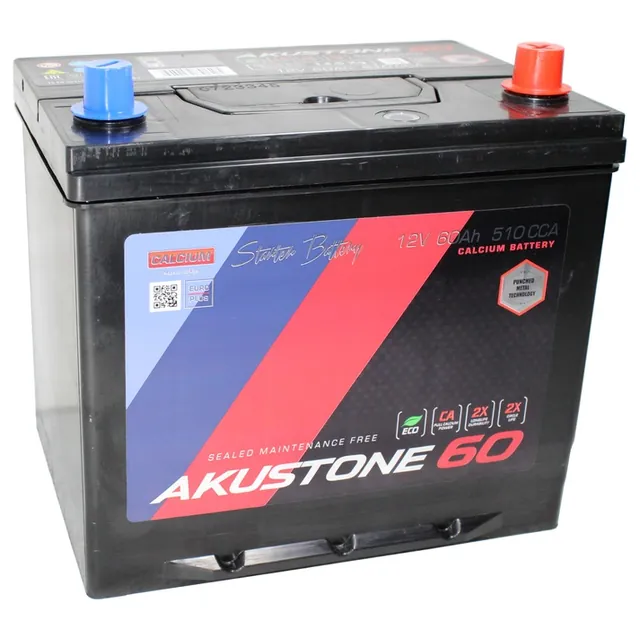 Аккумулятор AKUSTONE 60 Ач 510 А (EN), обратная полярность, D23