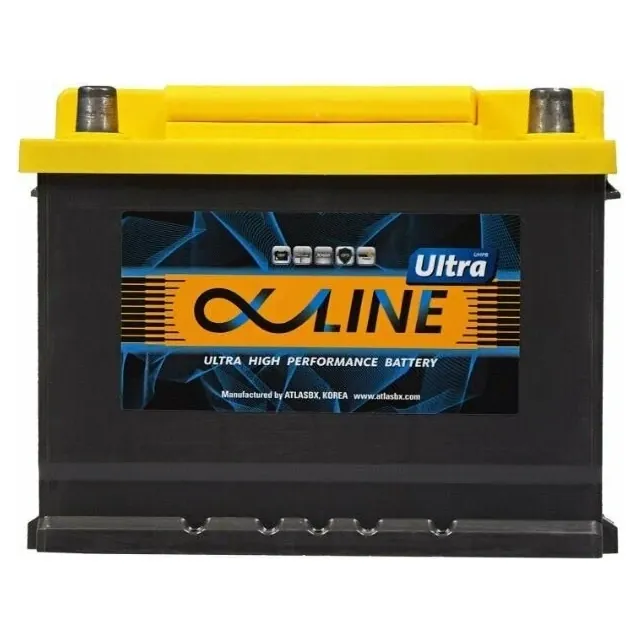 Аккумулятор ALPHALINE Ultra 62 Ач 600 А (EN), обратная полярность, LBN2