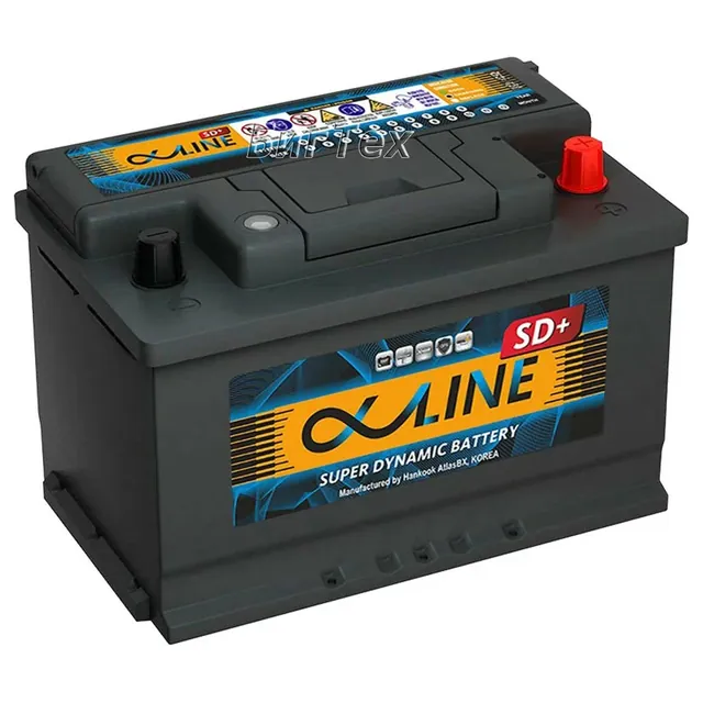 Аккумулятор ALPHALINE SD+ 75 Ач 760 А (EN), прямая полярность, LN3