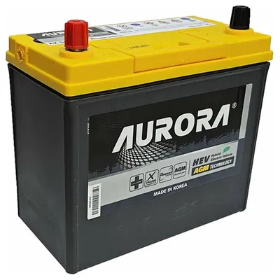 Аккумулятор AURORA 45 Ач 400 А (JIS), прямая полярность, B19