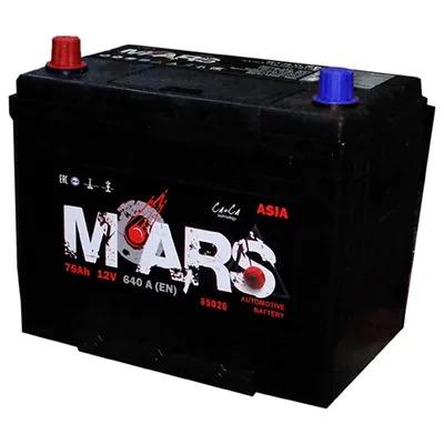 Аккумулятор MARS 75 Ач 640 А (EN), обратная полярность, D26