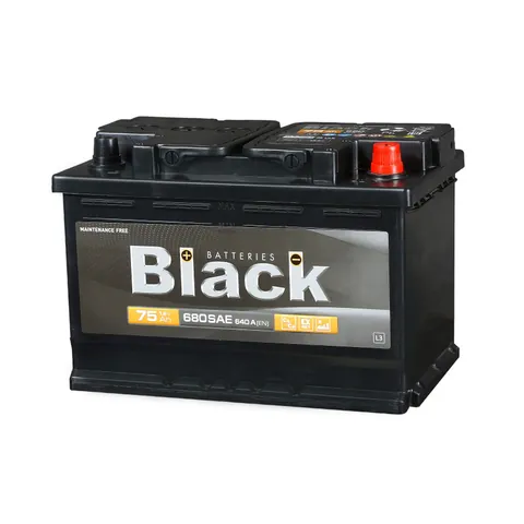 Аккумулятор BLACK 75 Ач 640 А (EN), обратная полярность, LN3