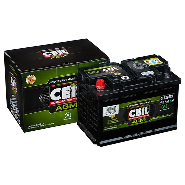 Аккумулятор CEIL DIN 70-AGM-L3-R 74 Ач 760 А (EN), обратная полярность, LN3