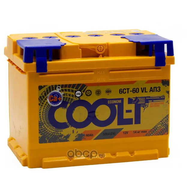Аккумулятор COOL-T 60 Ач 500 А (EN), прямая полярность, LN2