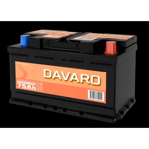 Аккумулятор DAVARO 74 Ач 640 А (EN), прямая полярность, LN3