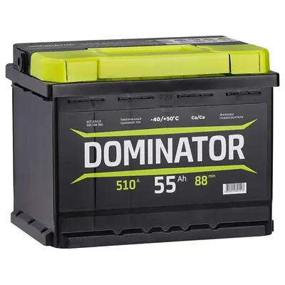 Аккумулятор DOMINATOR 55 Ач 460 А (EN), обратная полярность, LN2