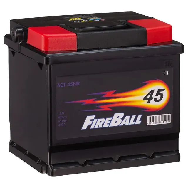 Аккумулятор FIRE BALL 45 Ач 400 А (EN), обратная полярность, LN1
