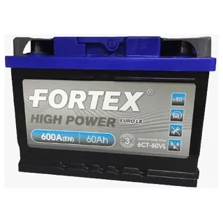 Аккумулятор FORTEX 60 Ач 500 А (EN), прямая полярность, LN2