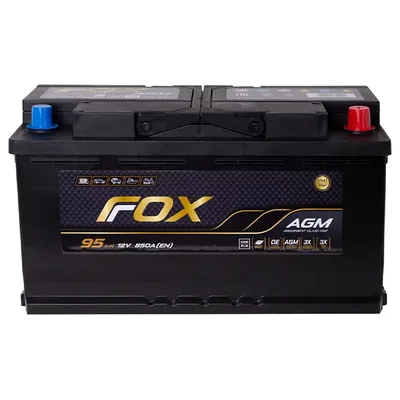 Аккумулятор FOX 95 Ач 850 А (EN), обратная полярность, LN5