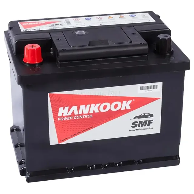 Аккумулятор HANKOOK 56031 60 Ач 480 А (EN), прямая полярность, LN2