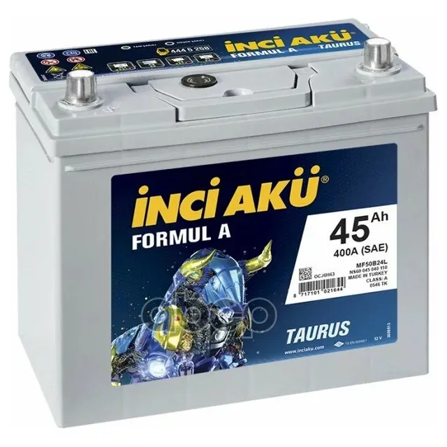 Аккумулятор INCI AKU FormulA 45 Ач 400 А (EN), обратная полярность, B24