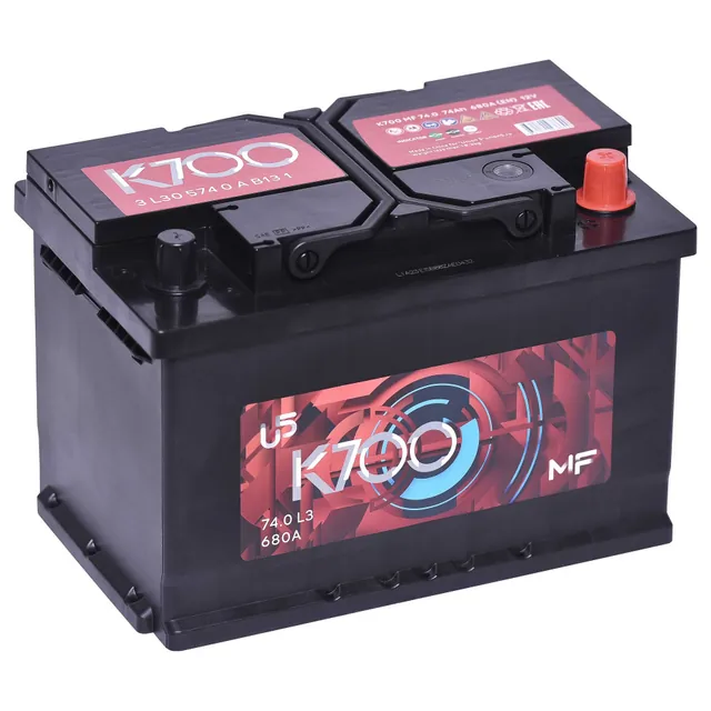 Аккумулятор K700 74 Ач 680 А (EN), обратная полярность, LN3