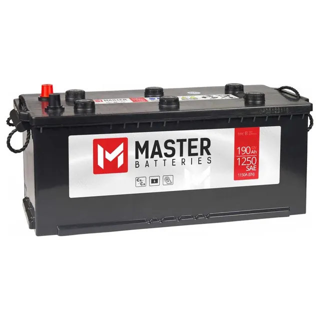 Аккумулятор MASTER BATTERIES 190 Ач 1150 А (EN), прямая полярность, HB