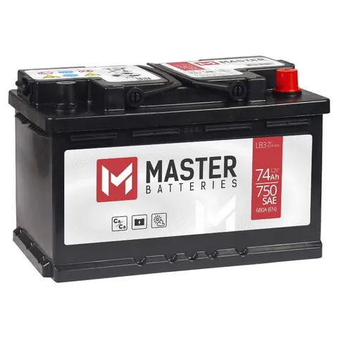 Аккумулятор MASTER BATTERIES 74 Ач 740 А (EN), обратная полярность, LN3