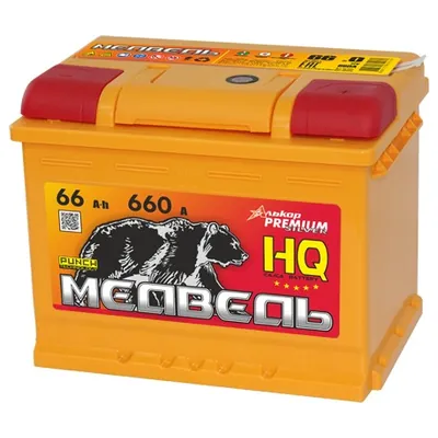 Аккумулятор МЕДВЕДЬ PUNCH 66 Ач 660 А (EN), прямая полярность, LN2